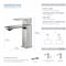 Kibi Mirage Single Handle Bathroom Vanity Sink Faucet KBF1001BN - alternate 5